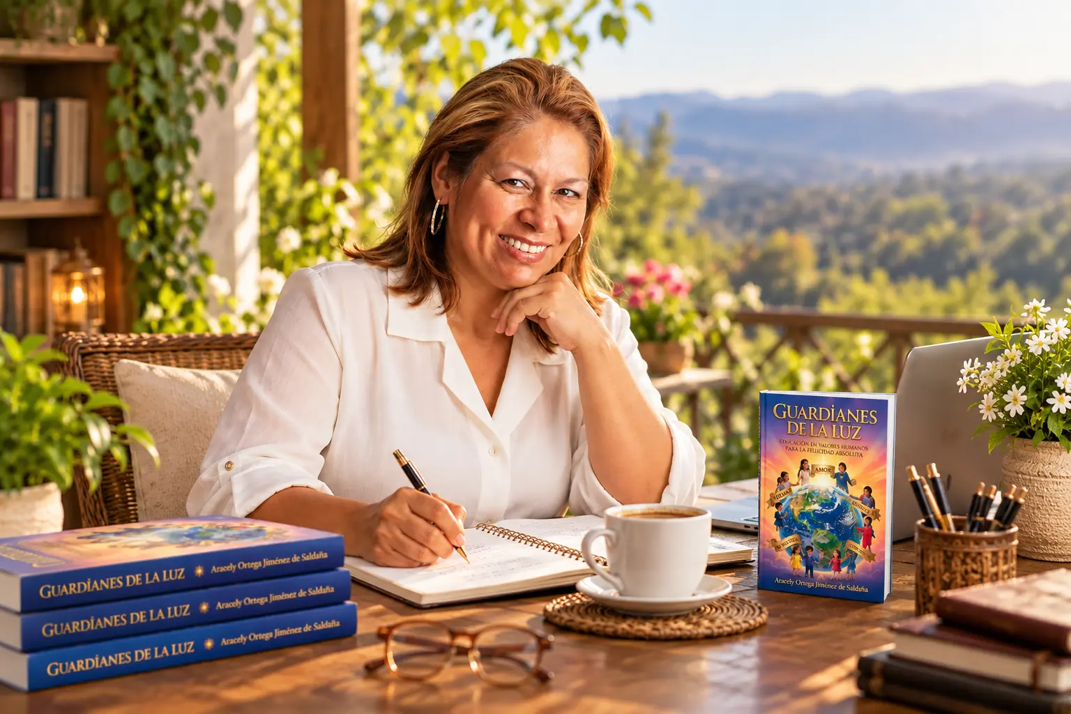 Aracely Ortega Jiménez de Saldaña entre libros y montañas